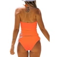 thumbnail image 2 of Gupgi 2Pcs Tankini Swimsuits for Women Tummy Control Bikini Set Halter Swim Top with Shorts Swimwear Bathing Suits, 2 of 4