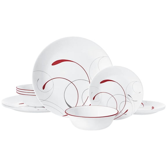 CORELLE SPLENDOR ROUND 12PC ENSEMBLE