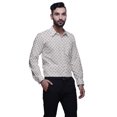 thumbnail image 2 of BESTMAN Chemise en Coton Imprimée avec Poches Col Évasé Boutonnée Chemise Formelle, 2 of 5