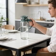 thumbnail image 4 of Glass Water Jug Pitcher,Heat Resistant Beverage Container Carafe,Leak Proof Lid Large Capacity Easy Clean Design Glass Water Jug Pitcher,Suitable For Tea Juice Milk Serving Glass Water Jug Pitcher, 4 of 6