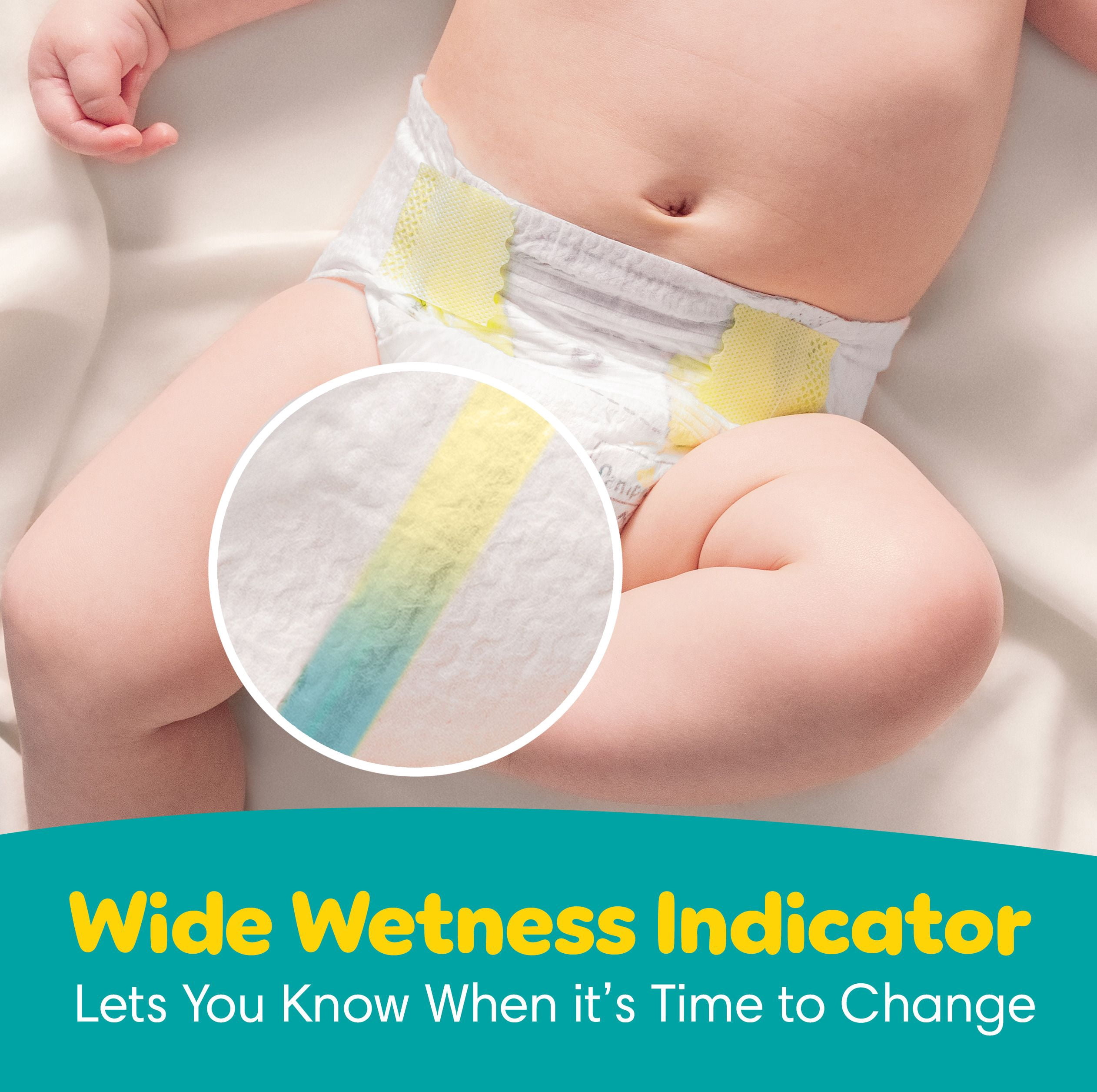 Pampers Swaddlers Couches, Taille 0 (jusqu'à 10 lbs), Absorbantes, Garde Bébé au Sec et Confortable, Couche pour Bébé Jetable Sécuritaire pour la Peau