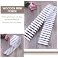 thumbnail image 4 of 4Pcs Miniature Garden Fence Decorative Small Wooden Fence Flexible Miniature Fence, 4 of 4
