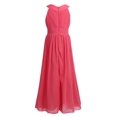 thumbnail image 2 of AAMILIFE Robe Fille Brodée Fleur Formelle Fête Robe de Bal Bal Princesse Demoiselle d'Honneur Robe de Mariage, 2 of 5