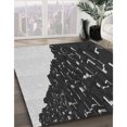 thumbnail image 3 of Ahgly Tapis Rectangulaire Lavable en Machine Intérieur Transitionnel Gris Minuit, 7 Pieds x 10 Pieds, 3 of 7