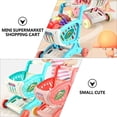thumbnail image 5 of Mini Petit Chariot de Magasinage de Magasin Jouet Chariot à Main de Supermarché Modèle Chariot Utilitaire Rangement Jouet Ensemble de Jeu d'Imitation pour Enfants Garçons Bleu, 5 of 5