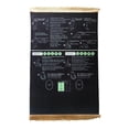 thumbnail image 1 of Black Multi Functional Prayer Rug For Daily Home Travel Use With English Reading Arabic Recitation Guidance 19.68X27.56In, 1 of 6