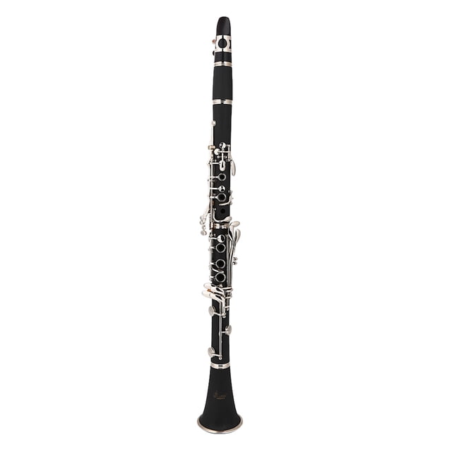 Instrument de Musique,17 Clé Descendant B Clarinette Ton avec Roseaux Chiffon de Nettoyage Instruments à Vent