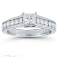 thumbnail image 1 of 1ct Princess Cut Diamond Engagement Ring 14K White Gold, 1 of 3