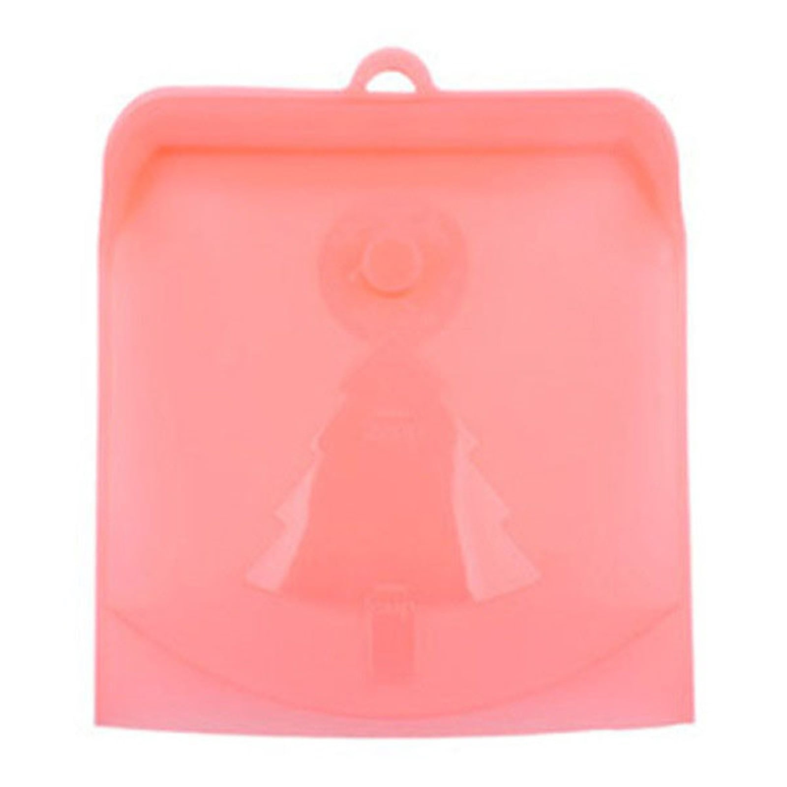 Sacs de Rangement de Cuisine Réutilisables en Silicone, Sac de Rangement pour Aliments, Sac à Sandwich, Sac de Congélation Scellé, Collation Liquide, Lunch, Fruits, Produits Frais / Meilleur Sac de Rangement et de Cuisson (1 Pce), Sacs et Couvercles de Fermeture de Cuisine Rouges