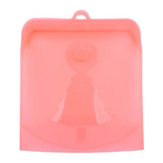 Sacs de Rangement de Cuisine Réutilisables en Silicone, Sac de Rangement pour Aliments, Sac à Sandwich, Sac de Congélation Scellé, Collation Liquide, Lunch, Fruits, Produits Frais / Meilleur Sac de Rangement et de Cuisson (1 Pce), Sacs et Couvercles de Fermeture de Cuisine Rouges