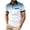 White, variant on lcziwo Gradient Polo Shirts for Men with Pocket 2024 Fashion Summer Casual Short Sleeve Golf T Shirts Dot Print Lapel Button Shirt Big and Tall Gray XL