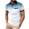 lcziwo Mens Polo Shirts with Pocket,Men's Polo Shirts Short Sleeve 2024 Stylish Buttons Lapel Golf T Shirt Work Tops Business Casual Pullover Tee