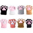 thumbnail image 2 of Japanese cute cute plush cosplay performance props cat Palm Net red cat paw gloves, 2 of 5