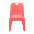 thumbnail image 4 of Red Plastic Stackable School Chair with Carrying Handle and 11'' Seat Height, 4 of 4