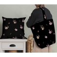 thumbnail image 5 of Soimoi Black Modal Satin Fabric Floral Panel Print Sewing Fabric BTY 42 Inch Wide, 5 of 5
