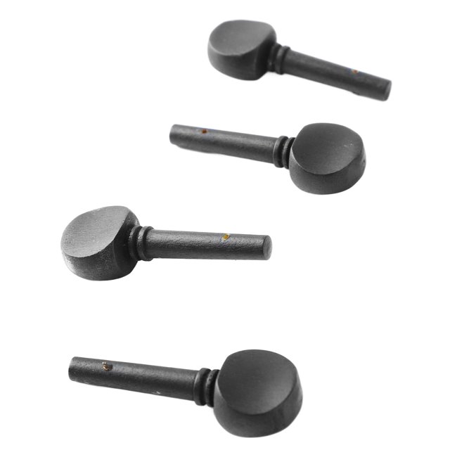 4Pcs Violin Tuning Peg, Portable Fine Appearance Wood Violin Peg Replacement Black