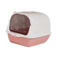 thumbnail image 2 of Hooded Cat Litter Box, Hooded Cat Litter Box, Fully Enclosed Cat Litter Box with Pink, 2 of 9