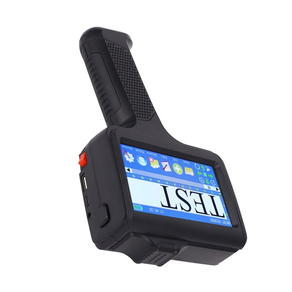 Handheld Inkjet Printer, Versatile Simple UI Interface Multi Languages Handheld Coding Machine for Wood Acrylic Fabric