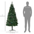 thumbnail image 3 of HOMCOM 6FT Christmas Tree Holiday Seasonal Indoor Metal Stand, 3 of 10