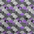 thumbnail image 1 of oneOone Georgette Viscose Purple Fabric Asian Mandala Craft Projects Decor Fabric Printed By The Yard 42 Inch Wide, 1 of 4