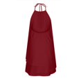 thumbnail image 4 of SMihono Robes Bohèmes d'Été pour Femmes Grande Taille Aguichant Mode Sans Manches Uni Col Rond Ample Robe Irrégulière pour Dames, 4 of 5