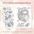 thumbnail image 2 of HLONK 4 Sheets 16Pcs Wedding Dress Water Soluble Hand Sewing Stabilizers for Fabric 11.6x8.2 Inch Embroidery Stitch Practice Embroidery Patterns Transfers for Embroidery Beginners Lovers, 2 of 7