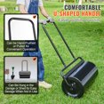 thumbnail image 3 of VEVOR Rouleau de Pelouse, Rouleau de Cour de 13 Gallons Rempli de Sable/eau, Rouleau de Gaze d'Acier avec Bouchon à Rotation Facile et Poignée Ergonomique en U pour une Poussée et une Traction Pratiques, pour Pelouse, Jardin, Ferme, Parc, Noir, 3 of 8