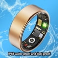 thumbnail image 4 of Fitness Ring, Calories Steps Counting Smart Ring 7 Days Long Standby Time Multiple Sports Modes Stainless Steel  for Running 7 Inner Dia.: 17.3mm / 0.7in, Circumference: 54.3mm, 4 of 7