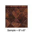 thumbnail image 1 of Fasade Miniquattro Decorative Vinyl Backsplash Panel Sample in Moonstone Copper, 1 of 5