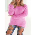 thumbnail image 1 of Chandail d'Hiver en Molleton Moelleux pour Femmes, chandail-Over Uni, Blouse, 1 of 2