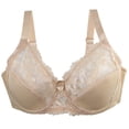 thumbnail image 2 of Sentmoon Sports Bras for Women High Support Oversize Seamless Push up Adjustable Strap Bralettes Thin Style Anti-Sagging Comfortable Solid Color T-Shirt Bra Fashion for Beach Vacation Beige 105, 2 of 4