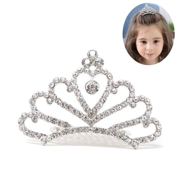 Girls Princess Crown Tiaras, Kids Crystal Tiara Crown, Rhinestone Crystal Tiara Crown Hair Accessories