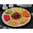 thumbnail image 2 of 10”or12” Round compartment Platter|Bio Mart Leaf Plate|100% Natural|Eco-friendly|Heavy Duty & Re-usable Backyard Compostable|Disposable|Biodegradable|Theme Party, Wedding|Pack of 10, 50 or 100, 2 of 6
