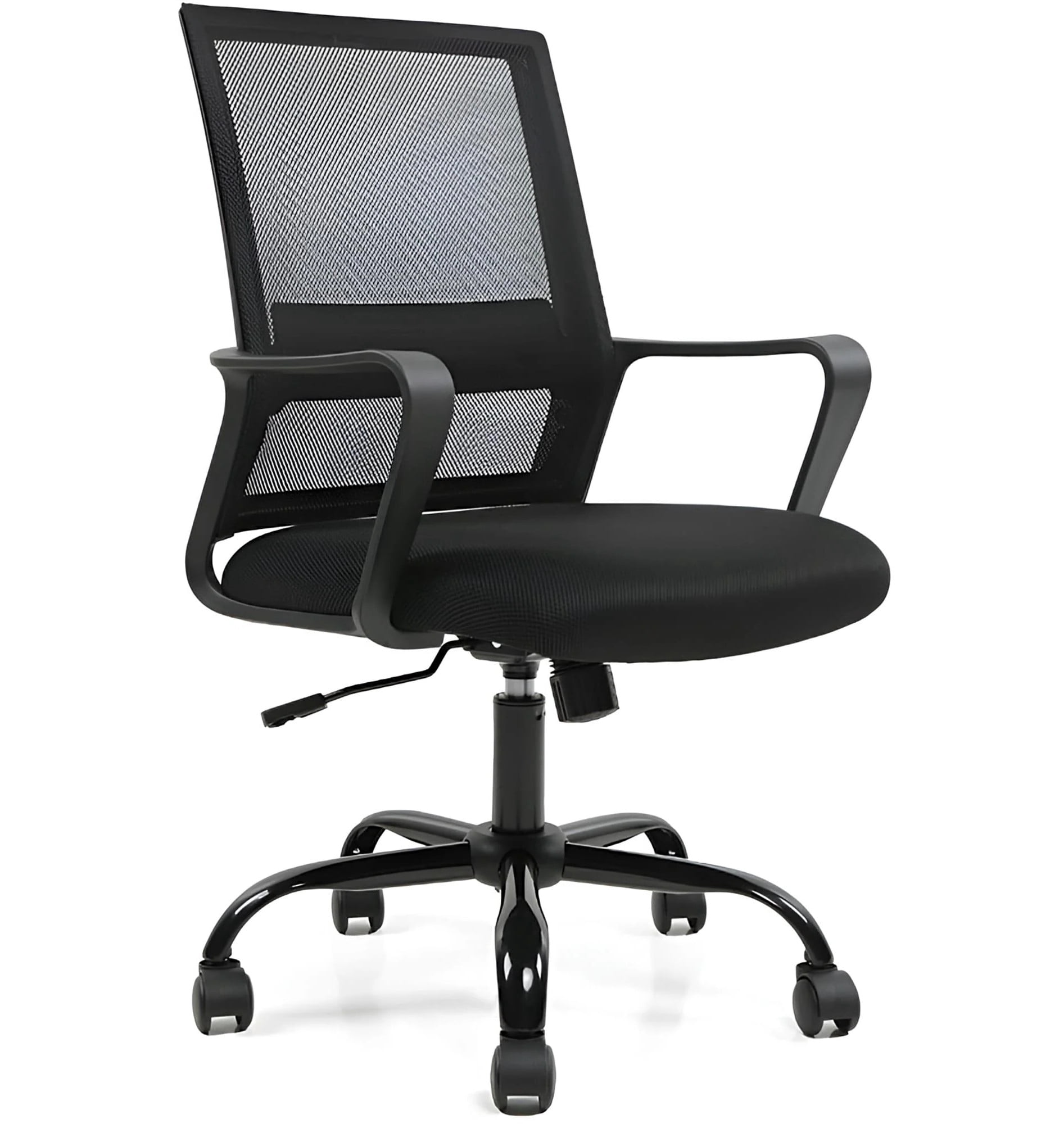 Mid Back Swivel Office Desk Chair, Modern Executive Mesh Computer Chair Ergonomic Height Adjustable Task Chair with Armrest up to 250lbs Capacity