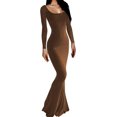 thumbnail image 1 of ORUYROP Femmes Maxi Robe Moulante Sexy Bretelles Spaghetti Slip Serré Sans Manches Robes Longues 2023, 1 of 6