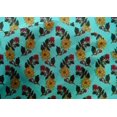 thumbnail image 4 of oneOone Cotton Silk Fabric Leaves & Floral Block Printed Craft Fabric BTY 42 Inch Wide, 4 of 4