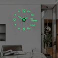 thumbnail image 4 of Maoww Modern 3D Luminous Wall Clock Stickers DIY Silent Decorative Clock 40cm, 4 of 8
