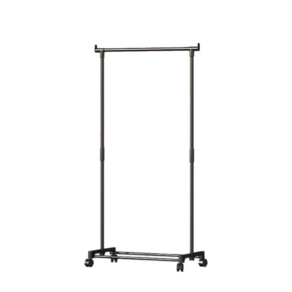 Multi-Purpose Metal Garment Rack with Shoe Shelf, Freestanding Clothes Organizer for Home or Office Use