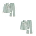 thumbnail image 3 of kurtrusly Women Pyjamas Set - Comfortable Fit And Flattering Various Colors Sexy Soft Cotton Ladies Short Pyjamas Sets B6803 XL,1 2Set, 3 of 6
