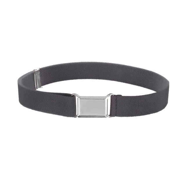 transemion 1 Ensemble Ceinture Élastique Simple pour Enfants Garçons Boucle Ajustable Taille Extensible Réutilisable Lavable Jeans Accessoires de Vêtements Gris Foncé