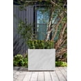 thumbnail image 3 of Veradek Block Series Jardinière Courte en Plastique à Portée - Blanc, 3 of 11