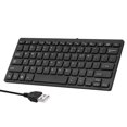 thumbnail image 1 of K-1000 78- USB Powered Wired Keyboard Chocolate Keyboard Portable Office Keyboard Black, 1 of 7