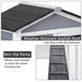 thumbnail image 3 of Topcobe Rabbit Hutch, Wooden House with Sliding Tray, Chicken Coop Bunny Cage for Small Animals, Gray, 3 of 4