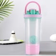 thumbnail image 4 of weibbin Portable Portable Shaker Cup 700ml Double-layer Fitness Sports Water Bottle Protein Powder Plastic Scale Cup, 4 of 6