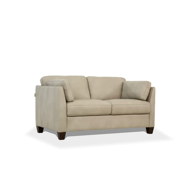 ACME Matias Loveseat in Dusty White Leather