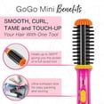 thumbnail image 3 of CALISTA GoGo Mini Heated Round Brush | Curl, Touch-Up, De-Frizz, Smooth, and Style Hair with Mini 7” Styling Tool – Flamingo, 3 of 5