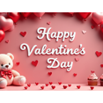 thumbnail image 4 of Valentine's Day Party Decoration Banner Heart Design Backdrop Event Photo Props Love Celebration Romance Gift Box Background, 4 of 4