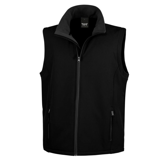 Result Bodywarmer Coquille Souple Imprimable de Base pour Hommes