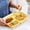 Yellow, variant on TTJ Dinner Plates Bento Lunch Box Reusable 3 Compartment Food Container for Meal Prep Office Lunch Travel Picnics and Portion Controlled Storage