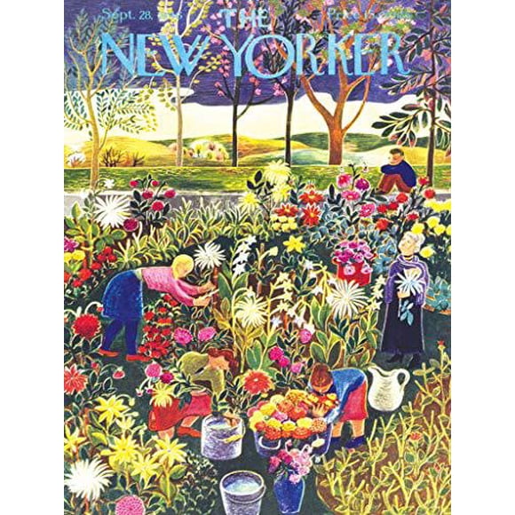 new york puzzle company - new yorker flower garden - 1000 piece jigsaw puzzle